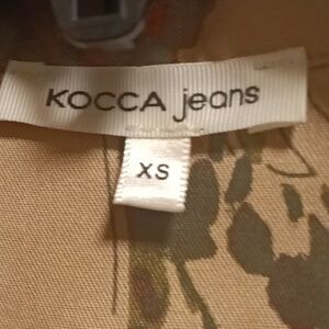 KOCCA jeans 100% Lyocel multi-colored s/s dress w flap/side pockets & side slits